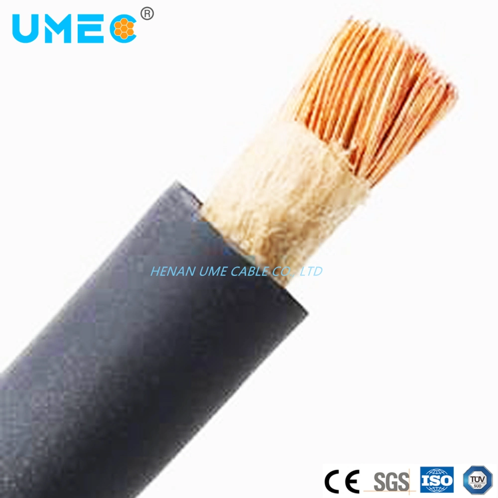 AC200V 2/0 1/0 AWG 25mm 35mm2 50mm 70mm 250mcm Rubber Insulation H05rn-F Flexible Copper Welding Cable