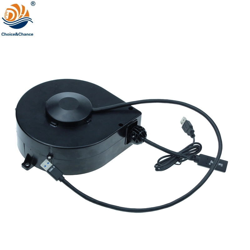 Self-Locking Home Appliacation Power Automatic Retractable Cable Reel for Lamp