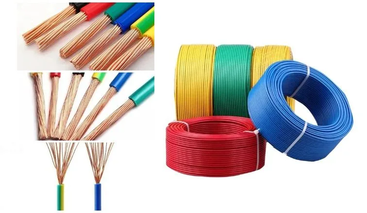 Home House Wiring Building BV Bvr Electrical Wire Cable 1.5mm 2.5mm 4mm 6mm Single Core PVC Insulation Copper Wire Cable