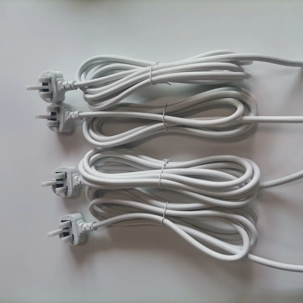 Electric Wire Terminal Connector Extension Cord Stripped Free End and Electrical Plug UK Power Cable