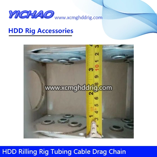 Welded Conveyor Stainless Steel Carrier Tubing Cable Drag Chain for Trenchless HDD Drilling Rig