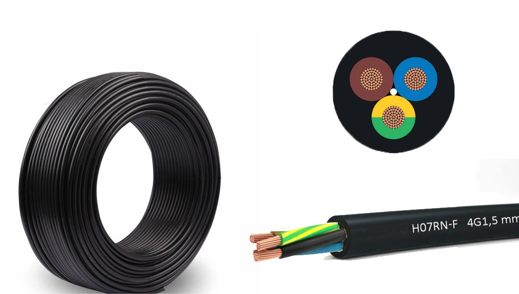 H07rn-F/H05rn-F Copper Conductor Epr Insulated Oil Resistance Flexible Electric Rubber Cable