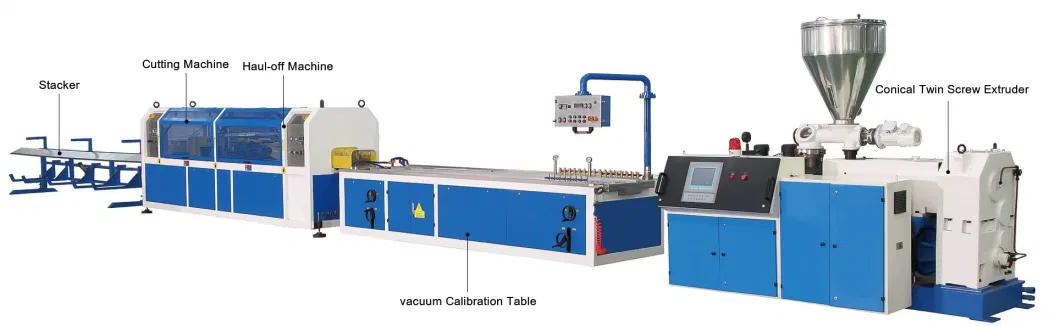 PVC Electrical Cable Trunking Decorative Wall Siding Wood Plastic Sheet Composite Profile Wiring Duct Production Line Machine