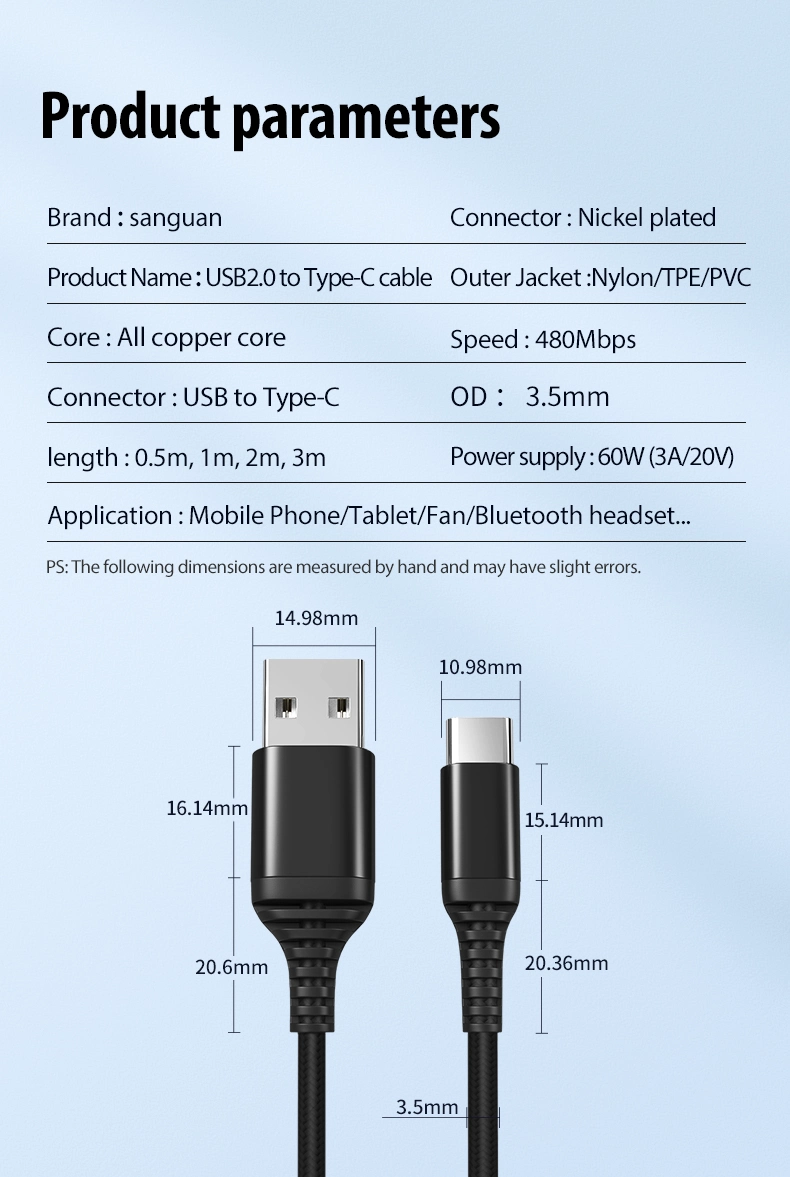 Factory Data Charge Micro Type C USB Cable V8 for Samsung Huawei Xiaomi Type C Micro iPhone Cable