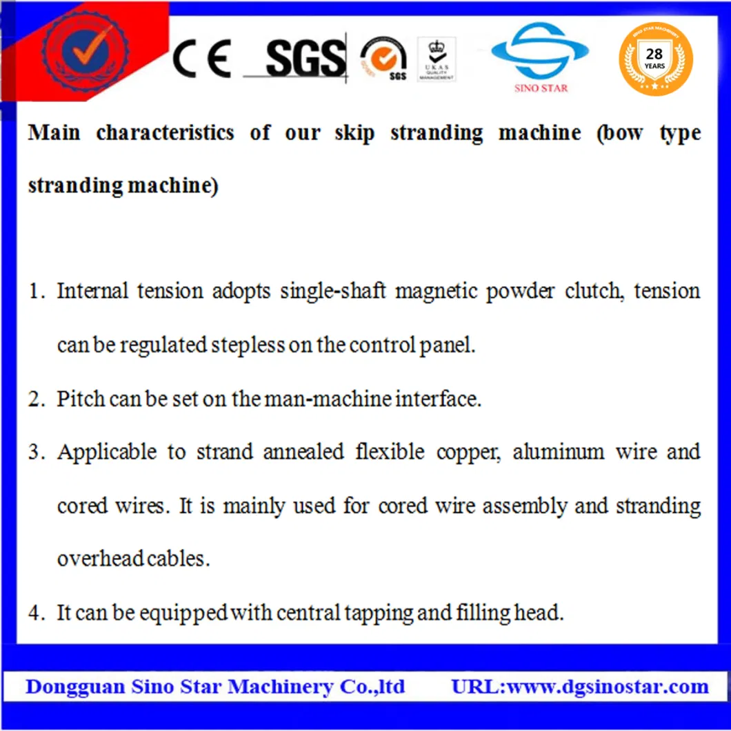 Electrical Wire and Cable Making Machine for Twisting Cable Production Line