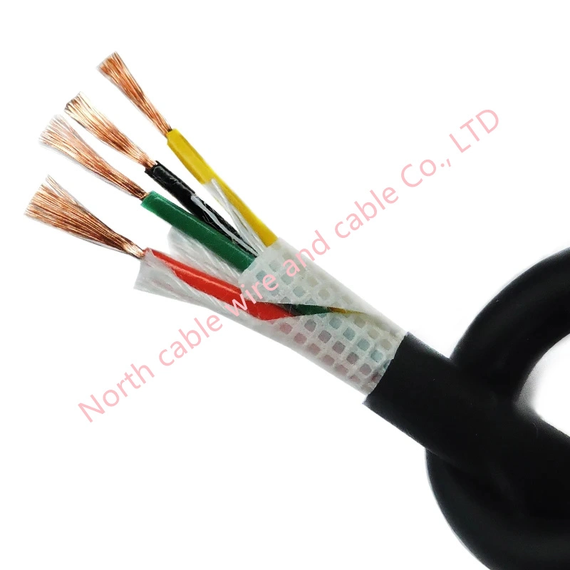 High Flexible Multiple Core Copper Electrical Wire Double Shielding Big Size 35 50 70 95 120 Drag Chain Power Cable