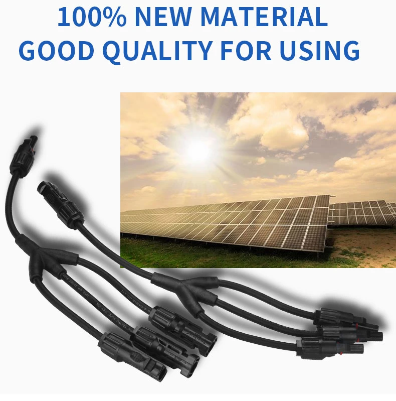 Moreday Y-Branch Mc4 Solar Panel Cable Connectors PV Wire Cable 6mm2 Y Type Solar Panel Cable Connector Mc4 Solar Crimping Tools