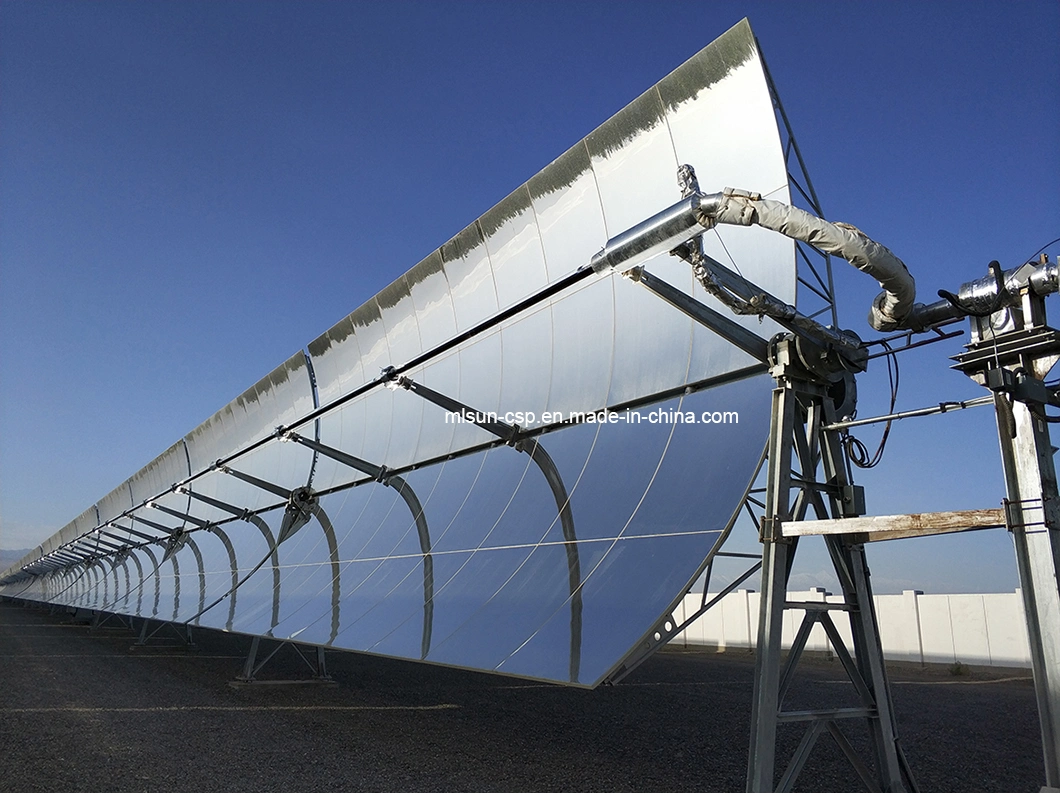 25 Years Lifespan Parabolic Trough Solar Thermal Heat Collector Use Molten Salt Produce Electric Power