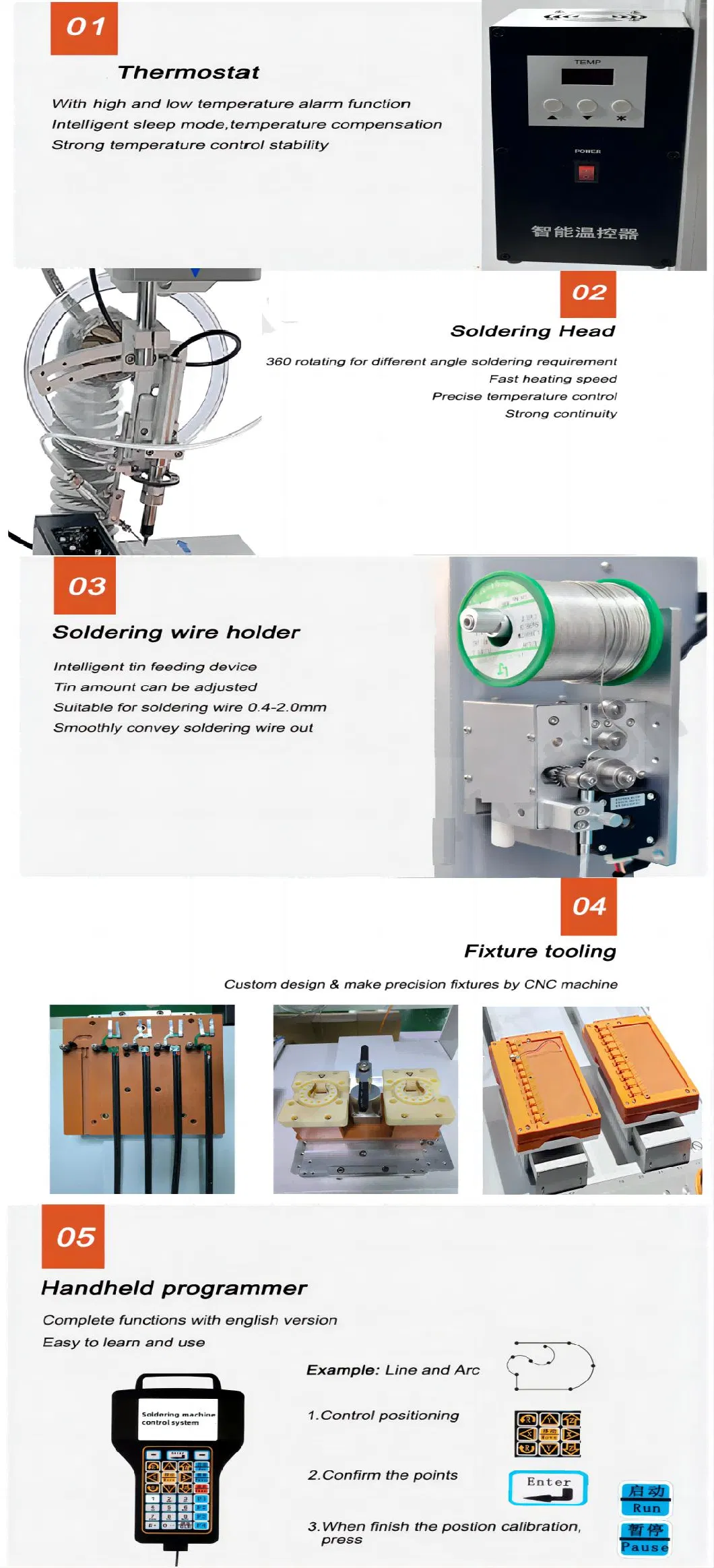 Ra Automatic Robot PCB Wire Cable Soldering/Welding Equipment/Robot/Station/Machine for Assembly Line