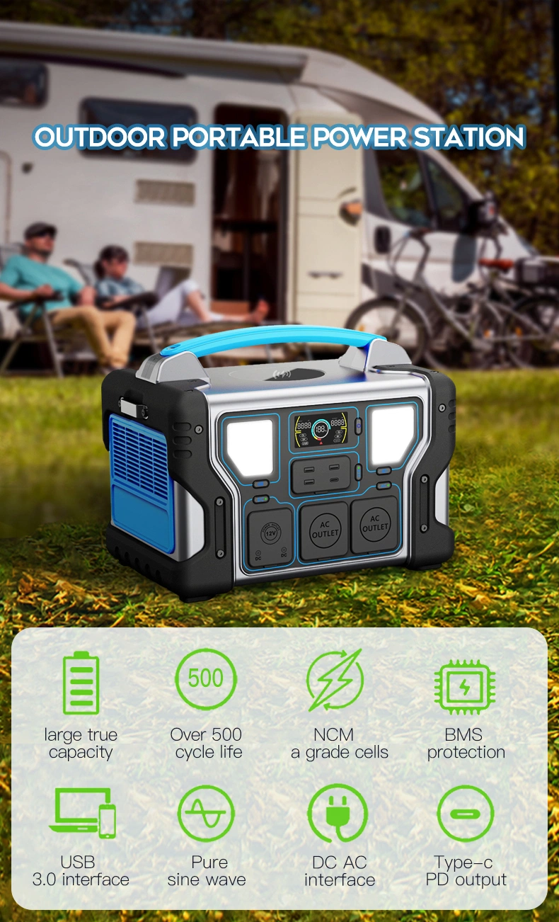 Camping New Energy Storage Electric Car Outdoor Banks Solar Supply Charging Mobile Portable Power