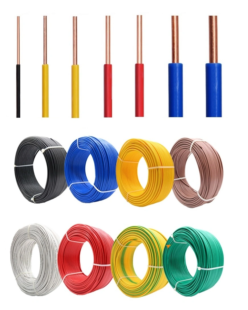 Electric Cable 1.0mm 1.5mm 2.5mm 4.0mm 6.0mm 2X1.5mm 2X2.5mm 2X4mm Flexible Cable Single Insulated Bare Copper Electric Wire