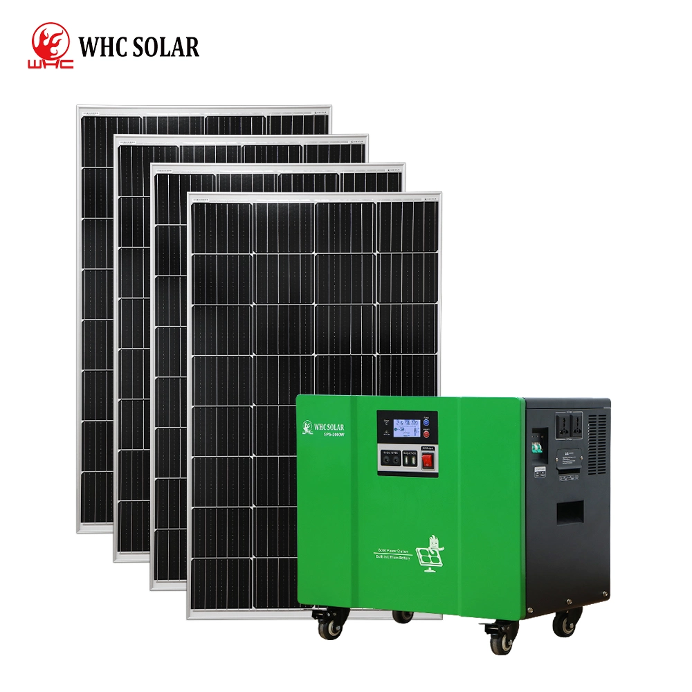 Whc House Complete Kit Solar Panel System Solar System Home Power 2000W Grid Solar Power Station