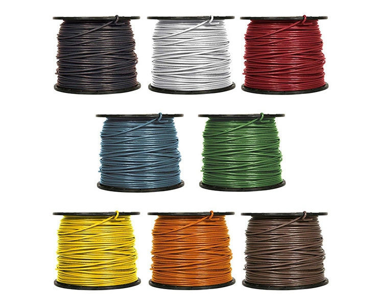 Insulated PVC Copper Core Thhn Wire Electrical Home Wiring 20/18/17/16/14/12/10/8 AWG Single