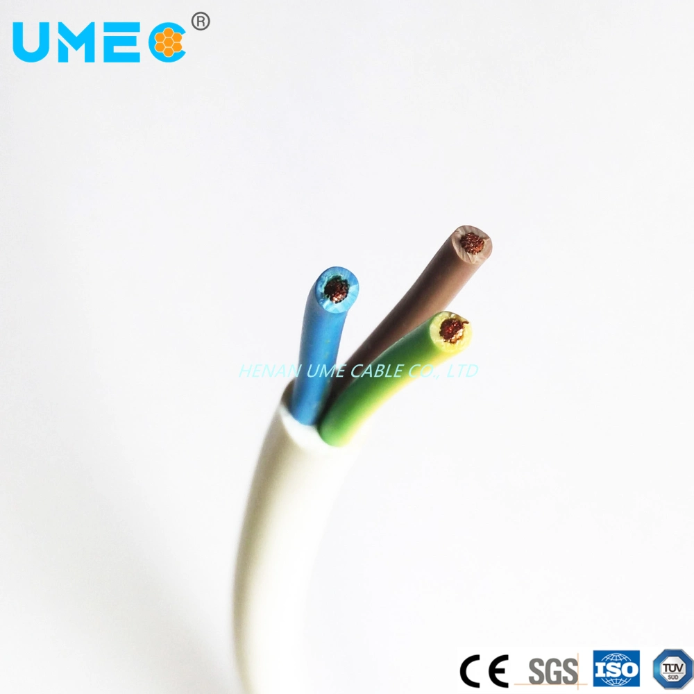 1.5mm 2.5mm 4mm 6mm Flexible Rvv Cable 3 4 5core PVC Insulated and Sheathed Electrical Power Wire