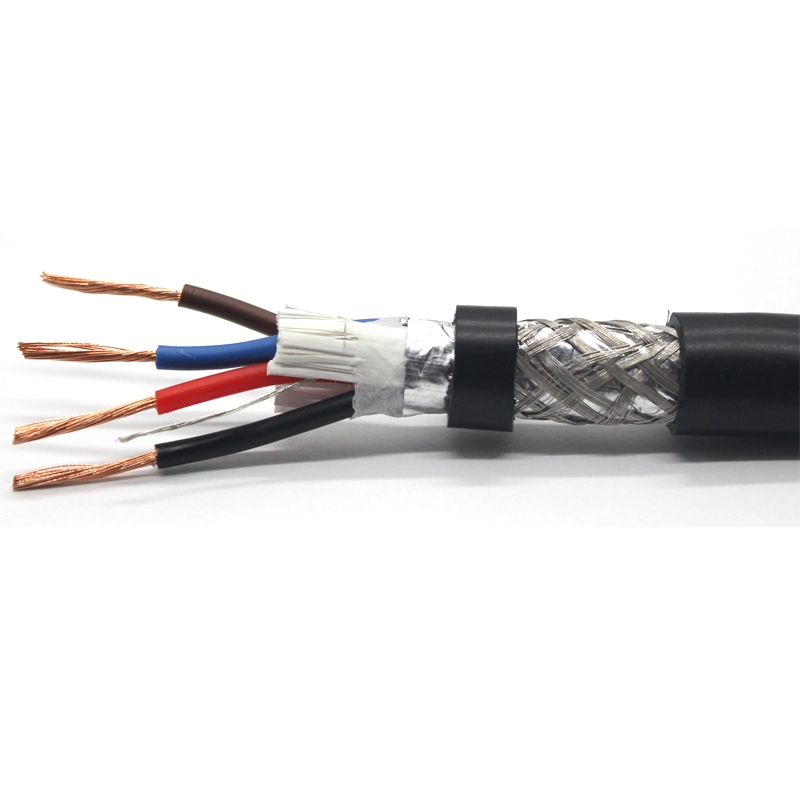 3 Cores 4 Core RS485 Pure Copper Shielded Rvvp Power Cable