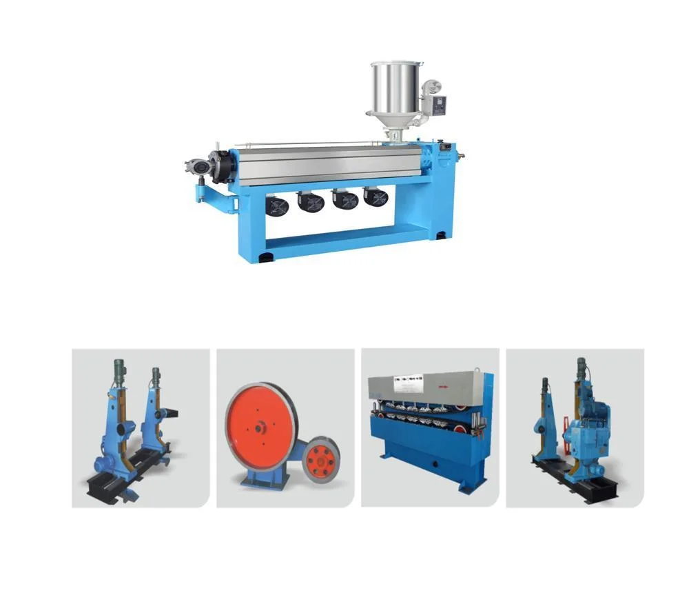 Electrical Wire Power Wire Insulated Sheathing Plastic Extruder Line Extruding Machine Cable Manufacturing Machine