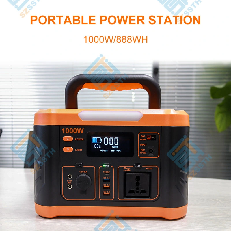 Factory Supply 1000W Power Station Portable for Home Power Back up