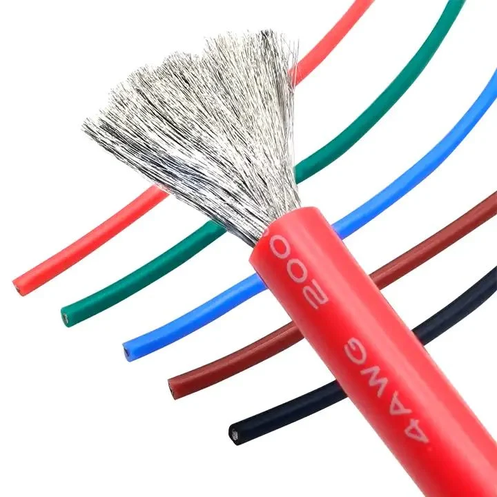 Red/Black Heat-Resistant Soft Electrical Silicone Wire Cable 8 10 12 14 16 18 20 22 24 26 28 30 AWG for Car Battery Automotive