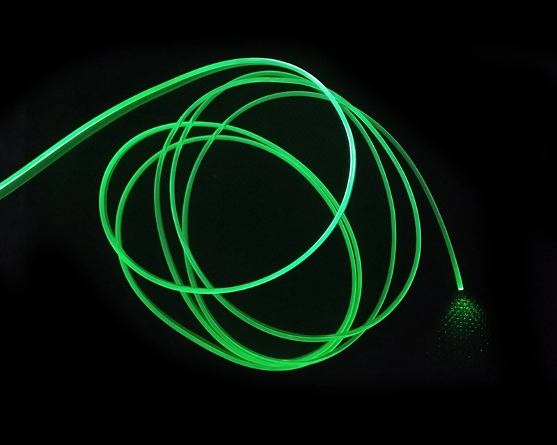 Side Light End Glow Fiber Optic LED Lighting RGB Color POF Cable Plastic Optical Fiber