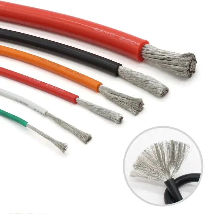 Red/Black Heat-Resistant Soft Electrical Silicone Wire Cable 8 10 12 14 16 18 20 22 24 26 28 30 AWG for Car Battery Automotive