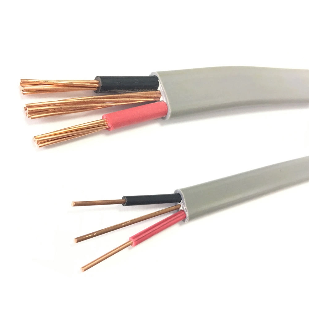 3 Core 1.5mm 10 mm Twin with Earth Copper Wire 14/2 12/2 Electric Flat Cable
