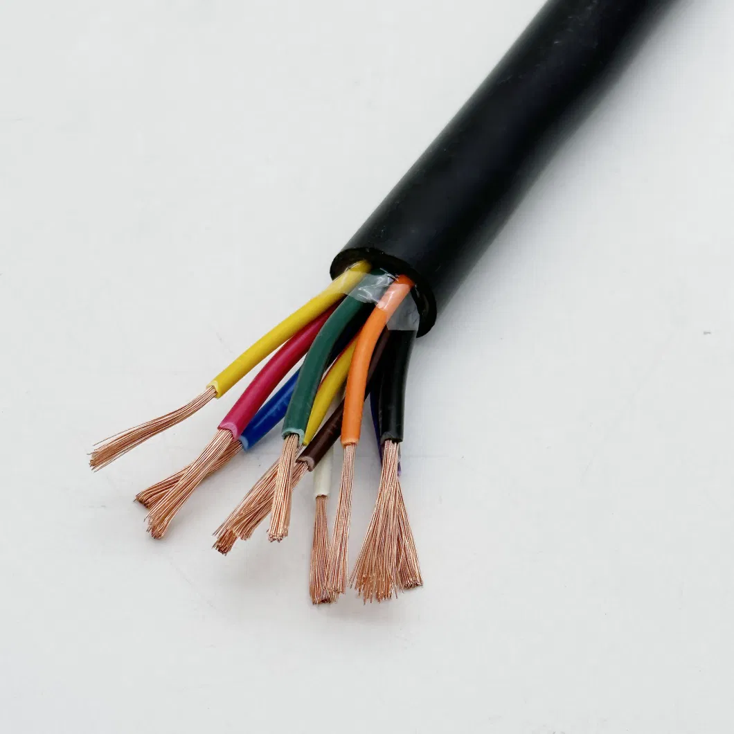 Copper Conductor Flexible Rvv13 Core 0.5/0.75/1.0/1.5 mm Electrical Wire Power Cable