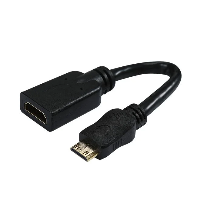 Gold-Plated Mini HDMI Male to HDMI Female Adapter
