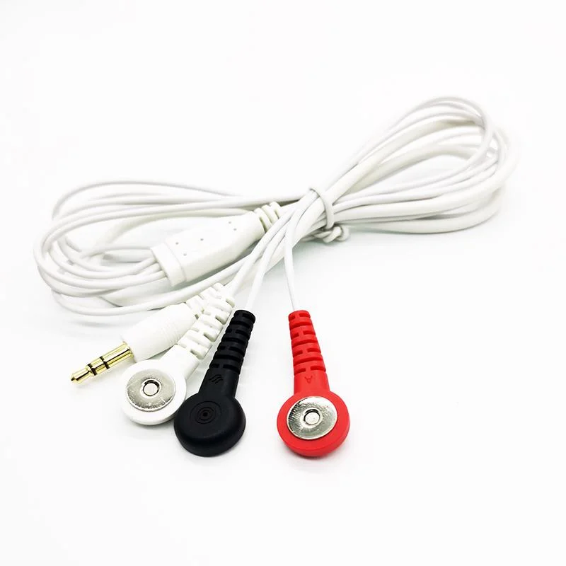 Custom 3 in 1 Magnetic Electrode Medical Leads Wire Tens Cable 3.5mm to ECG Emg Magnetic Snap Button Medical Wiring Harness