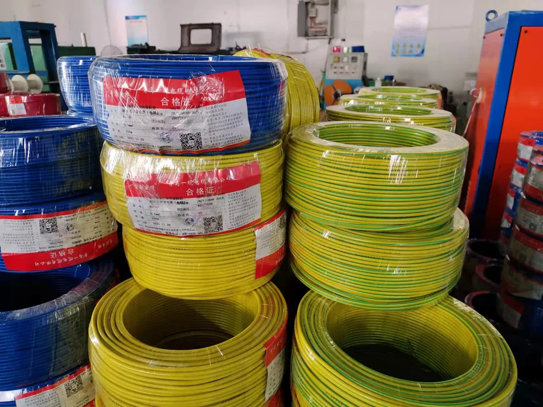 Factory Directly Sell 1.5mm 2.5mm 4mm 6mm 10mm PVC/XLPE Insulation Electrical Wires for Household Electrical Wires Cables with CE SAA SGS