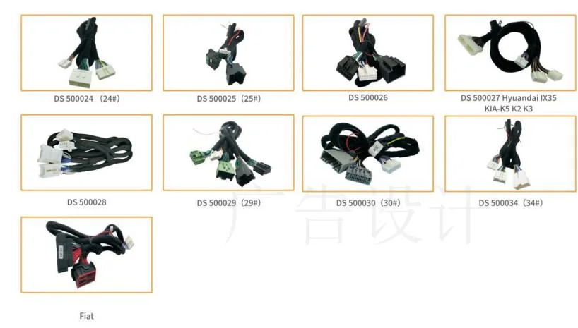 Cable Assembly Manufacture Custom Car Audio &amp; Video Installation Wiring Kits DSP Amplifier Cable for Byd PRO