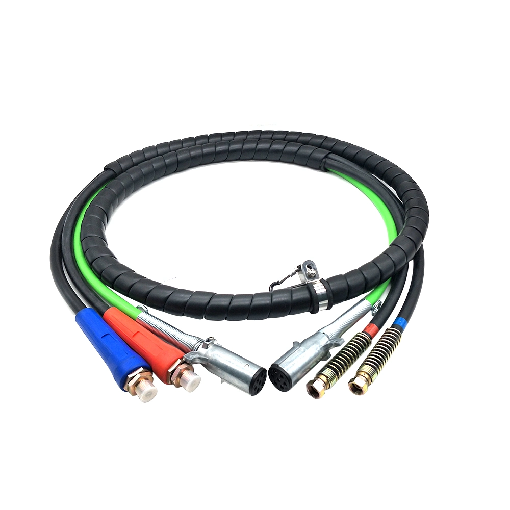 Yute Auto Parts 3 in 1 ABS Cable Prokect and Air Brake Hose Meet SAE J1402 12FT Long