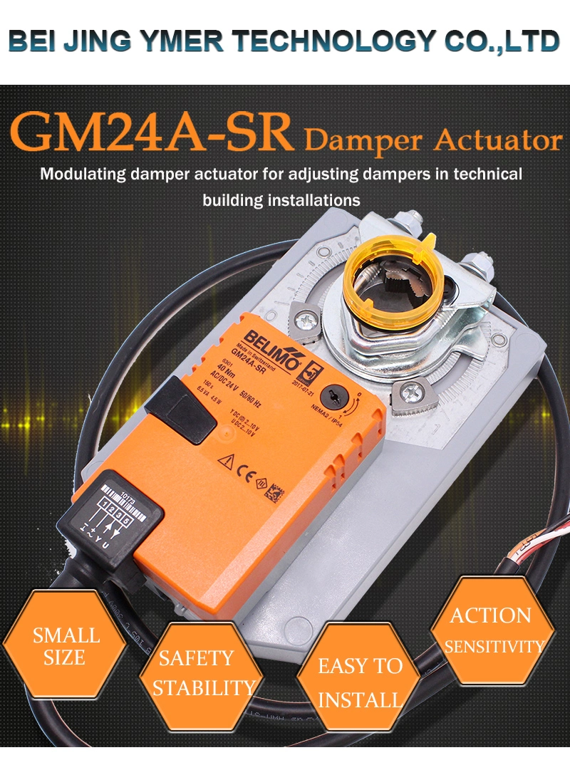 Belimo 40nm GM24A-Sr AC24V DC24V Modulating Damper Actuator for Adjusting Dampers