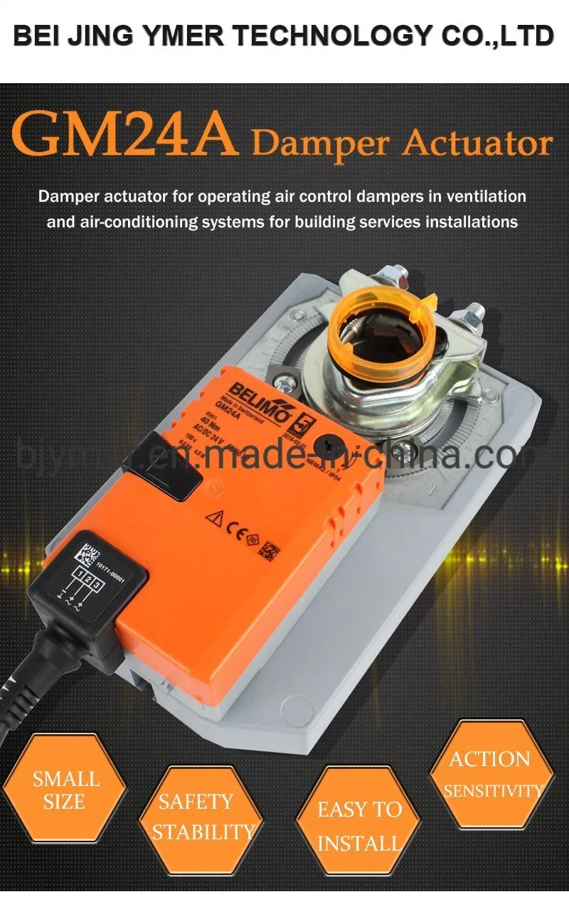 Belimo 40nm GM24A AC24V DC24V Damper Actuator for Adjusting Dampers