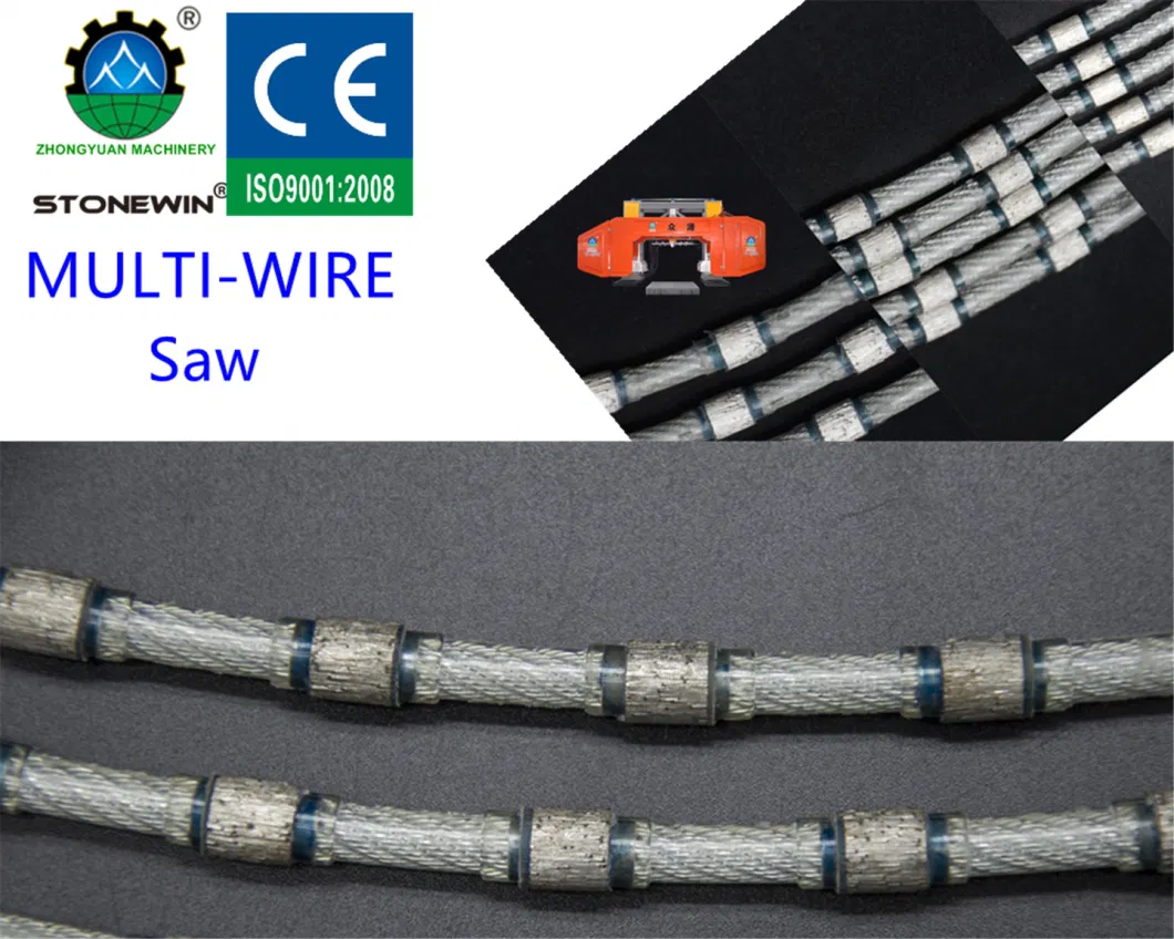 Diamond Multi-Wire Saw for Stone Processing 6.5mm 7.3mm