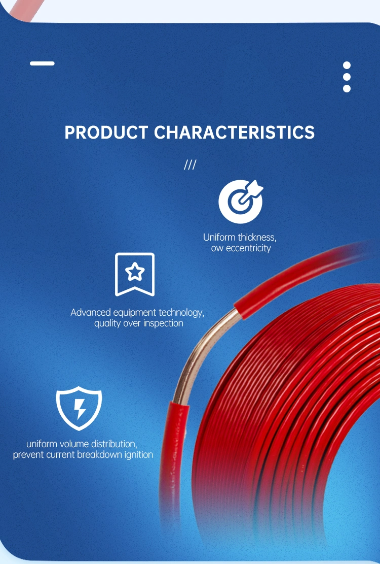 BV Electrical Wire Cable 1.5mm 2.5mm -16mm with Single Core PVC Insulated