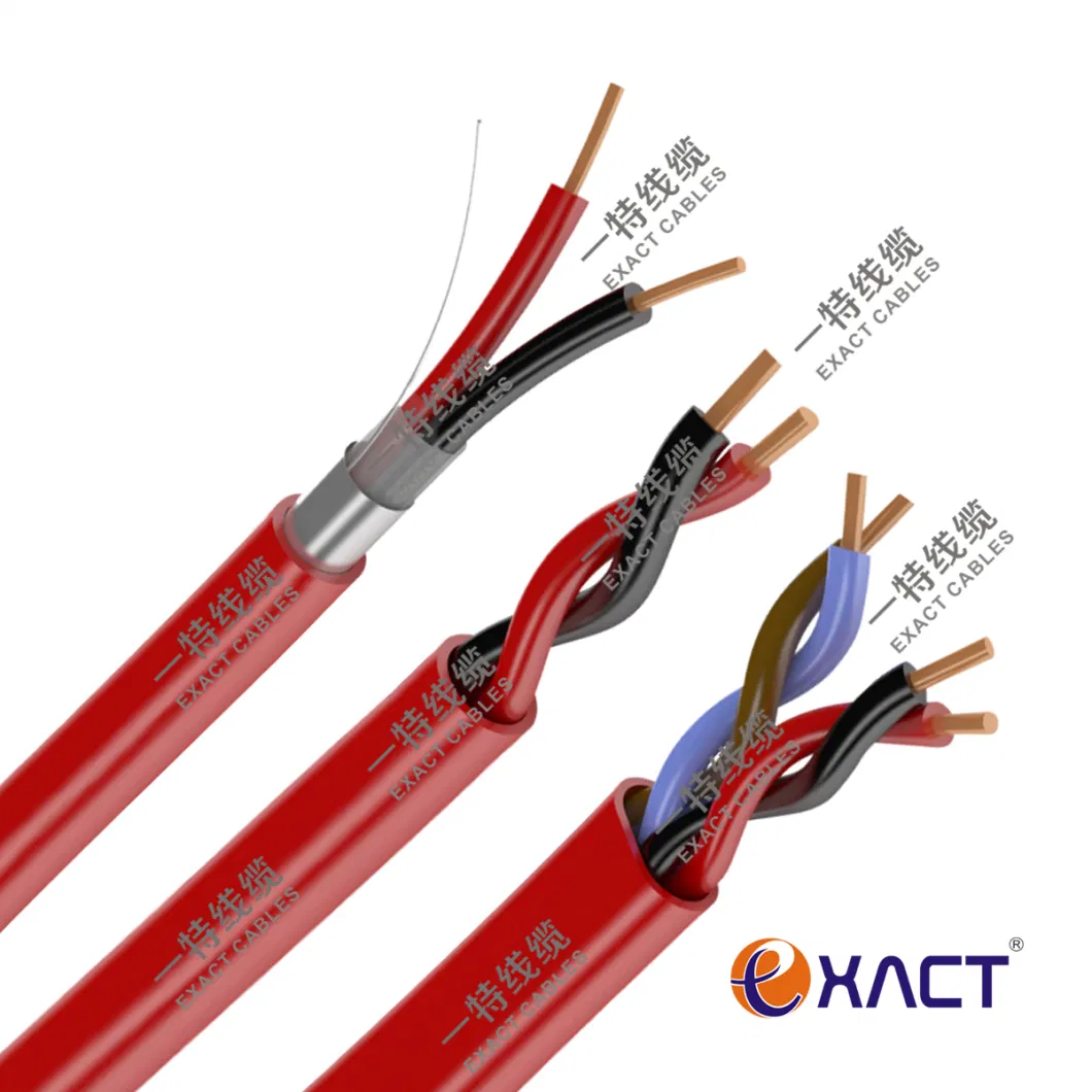 Screened Unscreened Tinned Copper Stranded Solid Fire Resistant Silicone Rubber UL LPCB Low Smoke Fire Alarm Cable