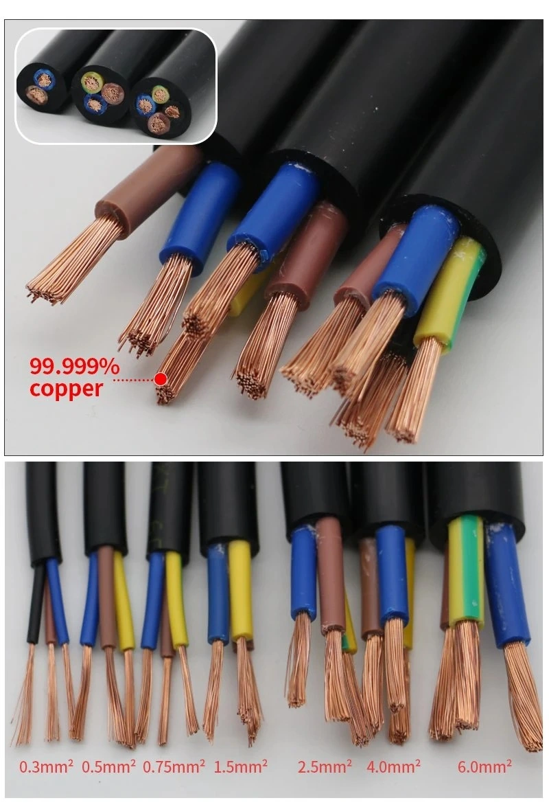 PVC Insulated Cable Copper Conductor 4 mm 2.5 mm 16 mm 1.5mm 1 mm