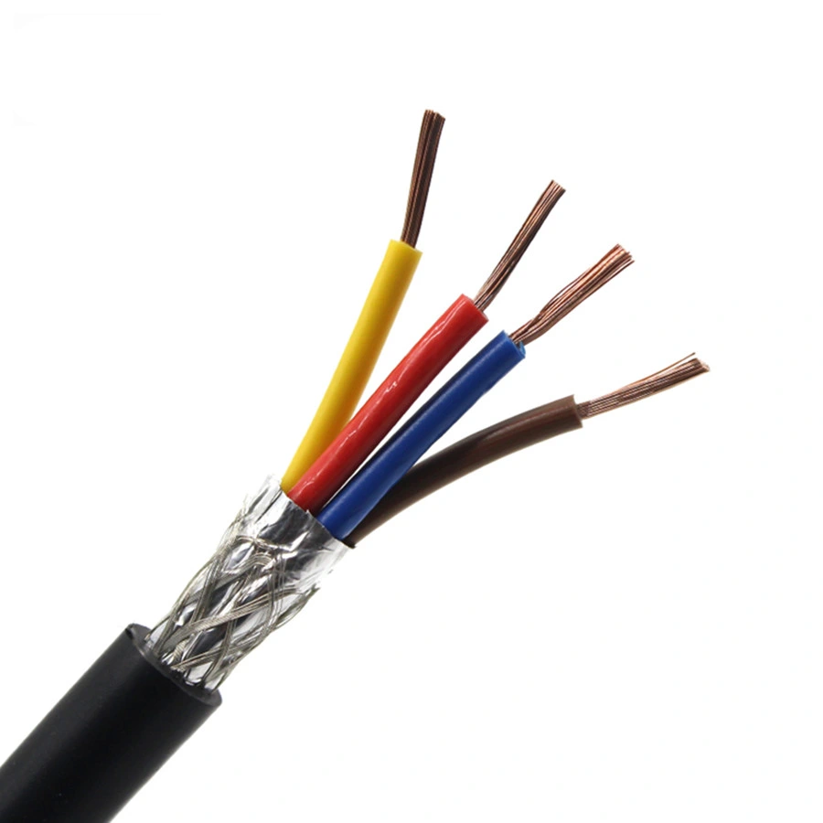 3 Cores 4 Core RS485 Pure Copper Shielded Rvvp Power Cable