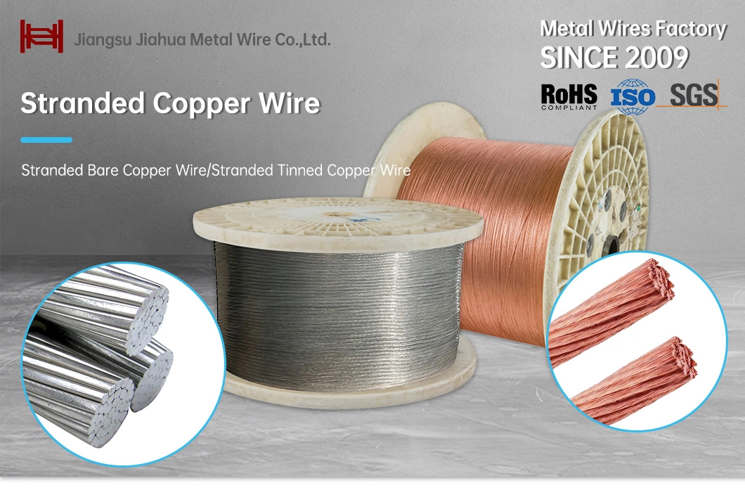 Soft/Hard Drawn Solid Tinned Copper/Bare Copper Wire for Electrical Automotive Wiring