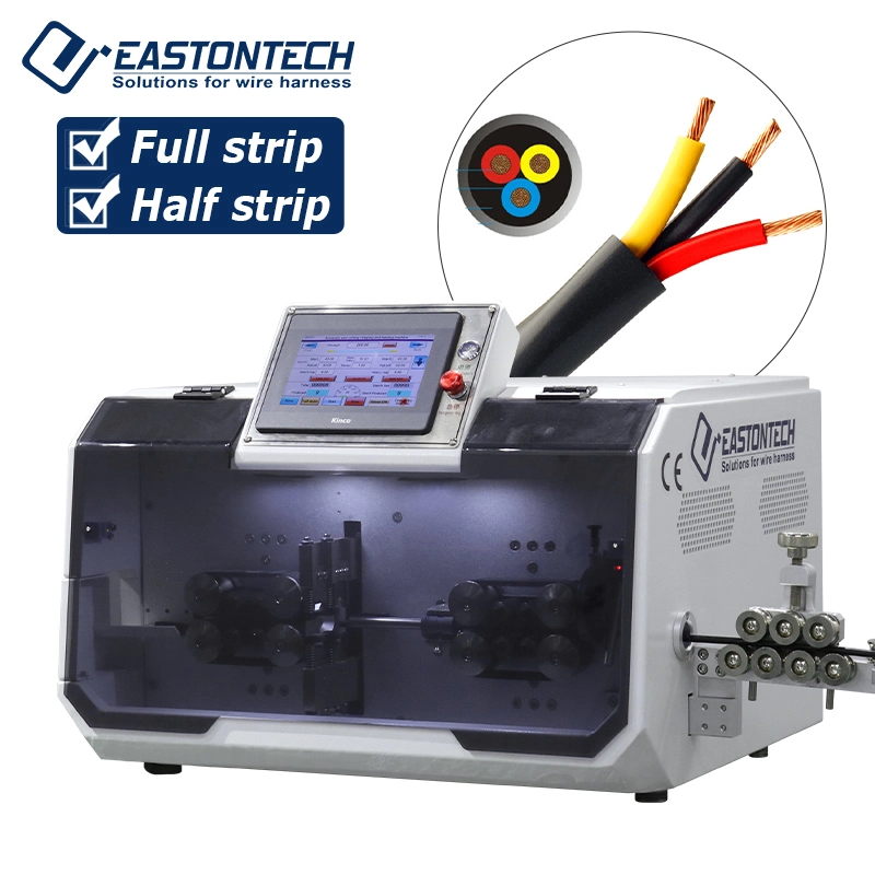 Eastontech New Design Fully Multi-Core Cables Cutting and Stripping Machine for Multi-Stranded Single Wire up to 30 mm2