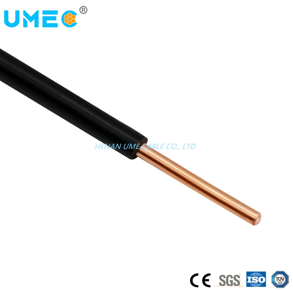 600V PVC Covered Copper Wire Tw Thw Thw-2 AWG 14 12 10 8 6 Solid/Stranded Electrical Wire Cable