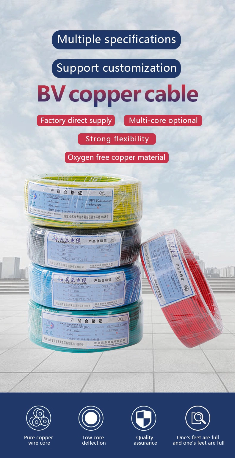 95mm Single Core Copper PVC House Wire Electrical Cable Building Wire