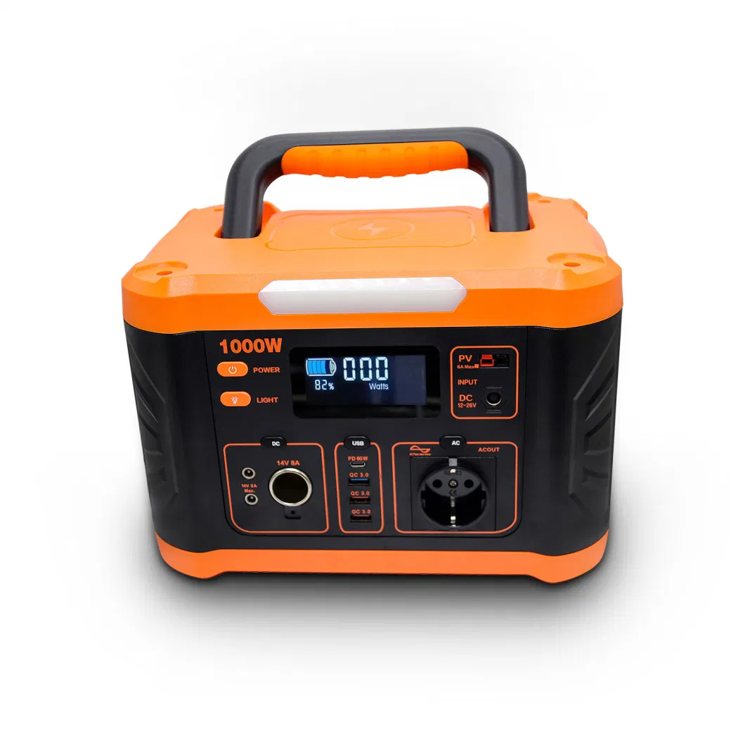 Factory Supply 1000W Power Station Portable for Home Power Back up