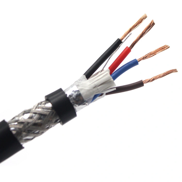 3 Cores 4 Core RS485 Pure Copper Shielded Rvvp Power Cable