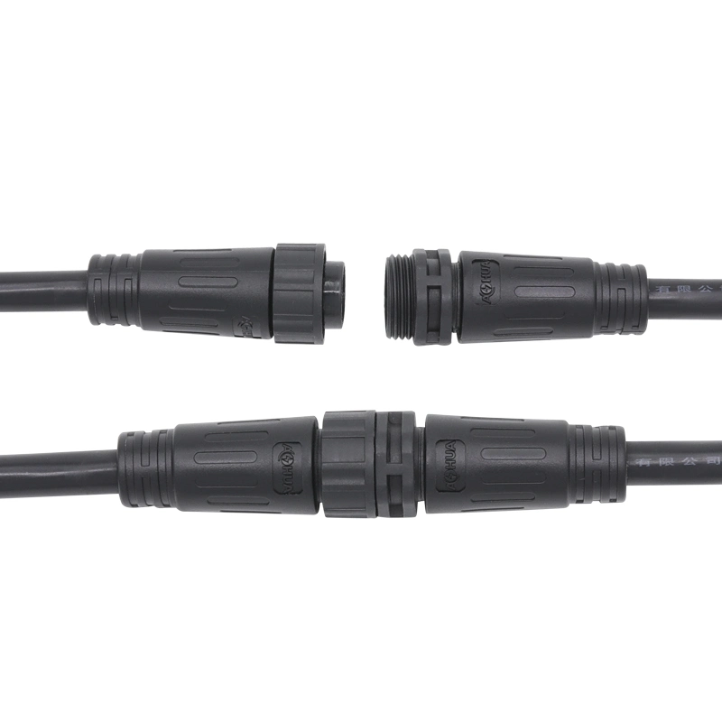 12A Waterproof Car Electrical M25 Male Female Connector 4 Pin Cable Power IP67 Wire Harness