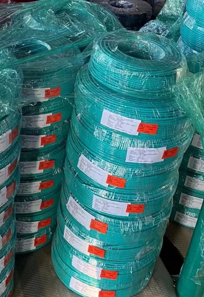 UL Thwn Thhn Electrical Wire Size AWG 4 6 8 10 12 14 Stranded Copper Nylon Electric Building Cable for Philippines