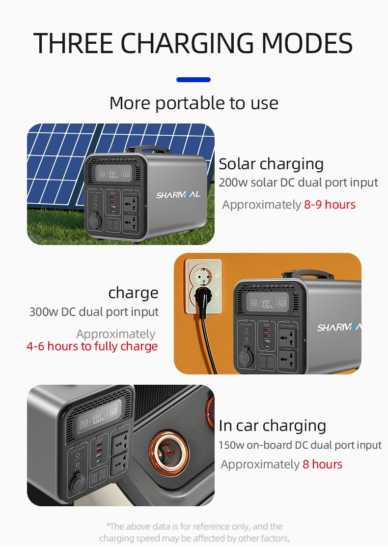 1800W High Quality Portable Solar Generator Electric Large Capacity Power Supply