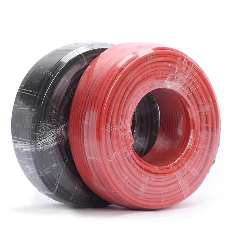 Two Core TUV IEC50618 PV1-F Xlpo Solar System Photovoltaic Flexible Copper PV Solar Panel Electrical Wire 2.5mm2 4mm2 6mm2 10mm2 DC Electric Solar Cable