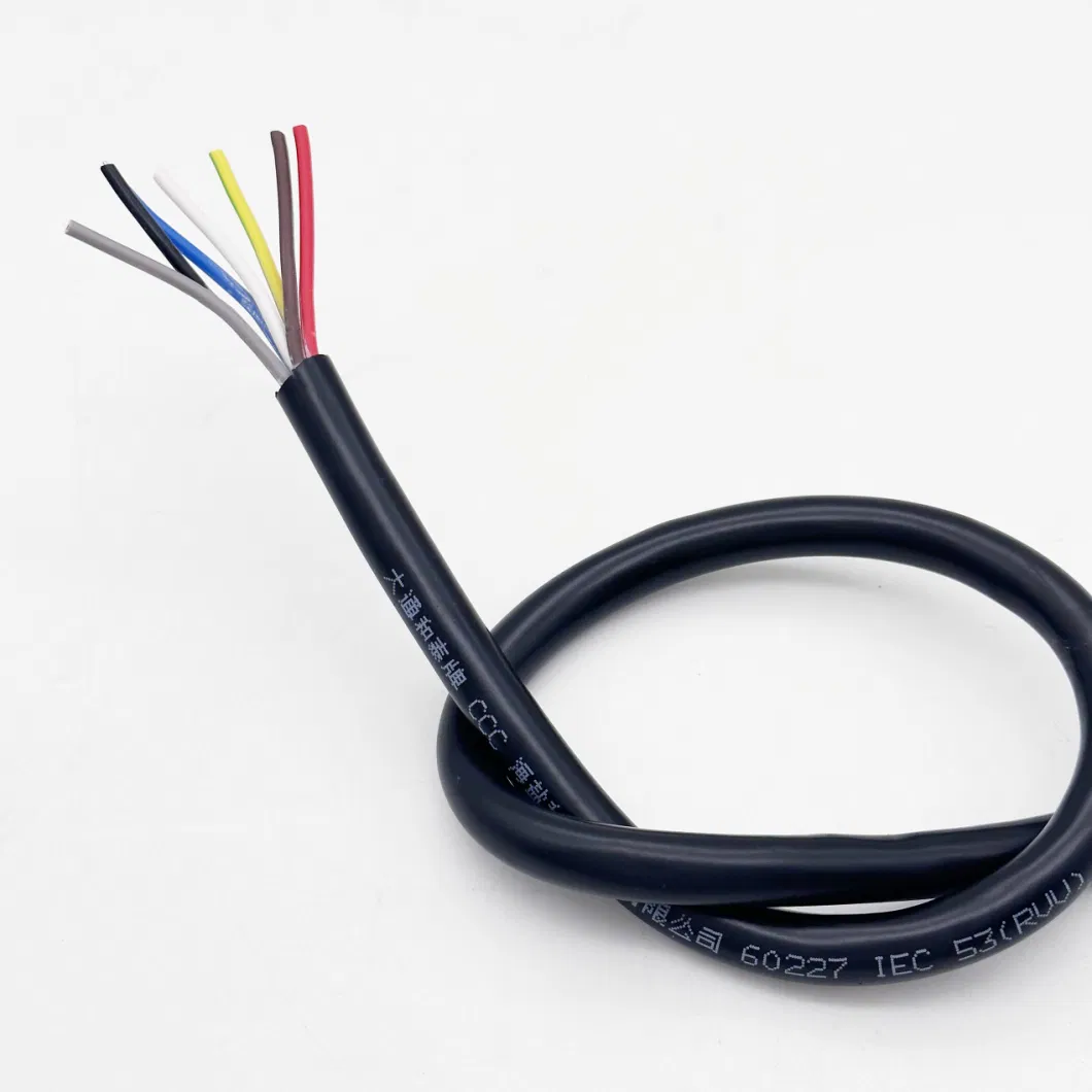 Flexible Rvv 7core Power Wire Multi-Core Machine Equipment Line Full Copper Cable