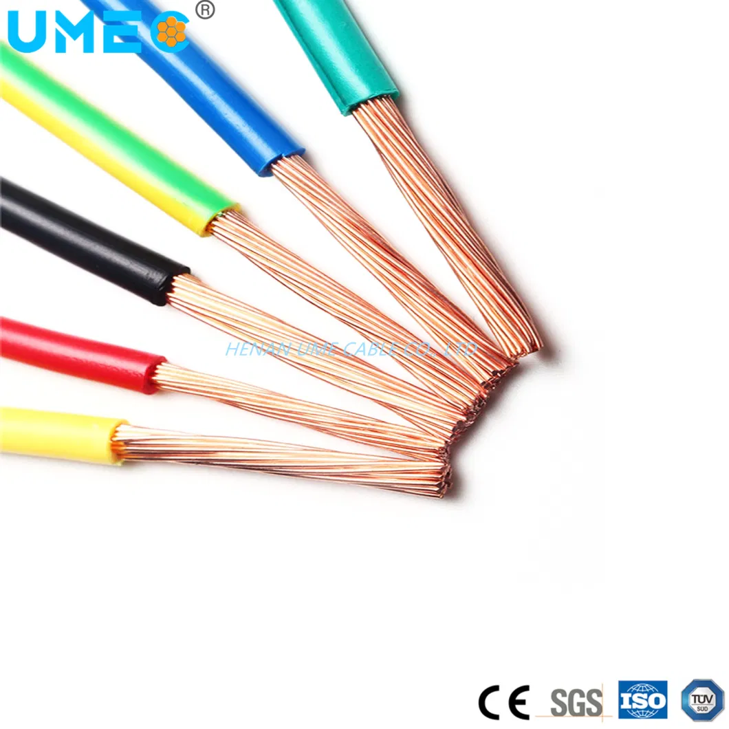 Installation House Building Flexible PVC Insulated Single Core Copper Electrical Wire Cable H07V-K